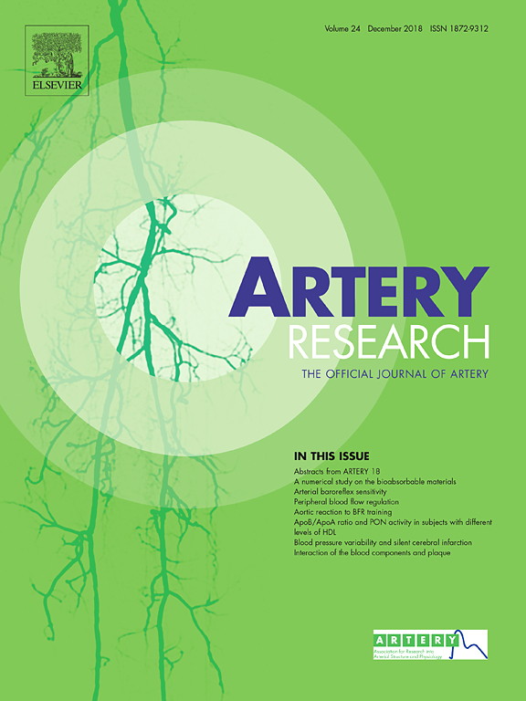 Go to journal home page - Artery Research